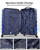 Amazon.com | Suitour Luggage 3 Piece Sets Hard Shell Luggage